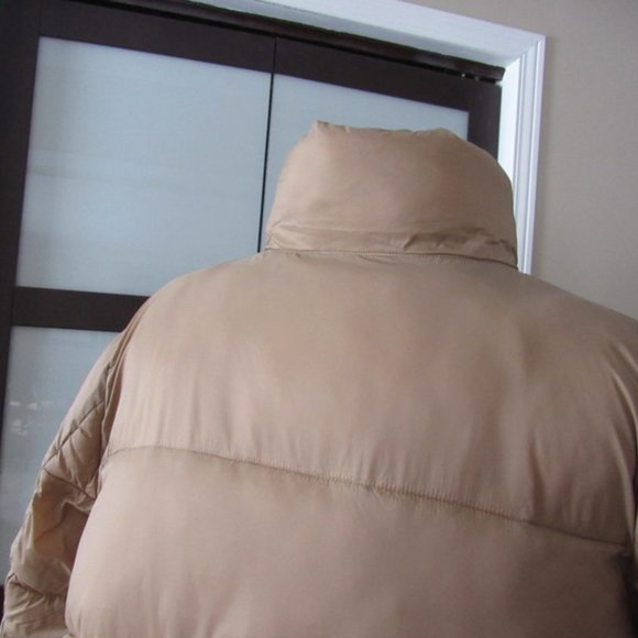 WOMEN'S PUFFER COAT. BEIGE. XL. NWT. - Picture 5 of 13